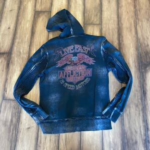 Affliction zip hoodie XL in perfect condition
